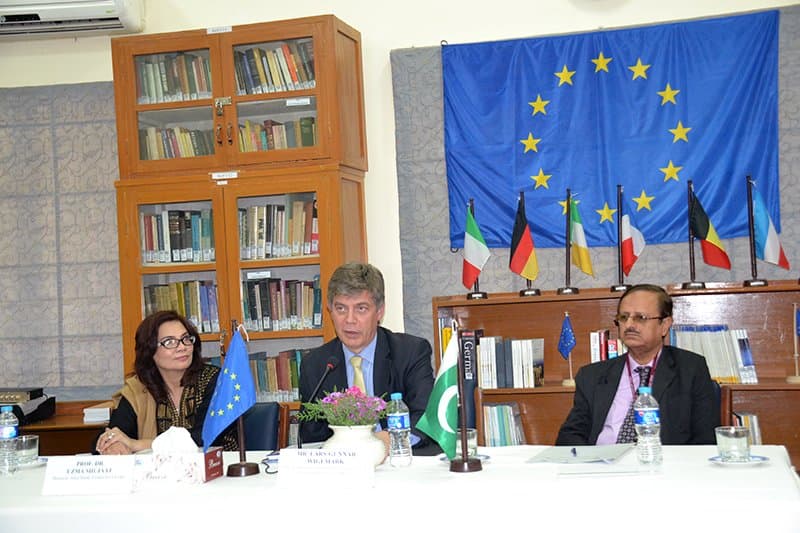 Lecture on "Achievements and Challenges for the European Union" by Mr. Lars-Gunnar Wigemark, EU Ambassador and Head of the Delegation of the European Union to Pakistan