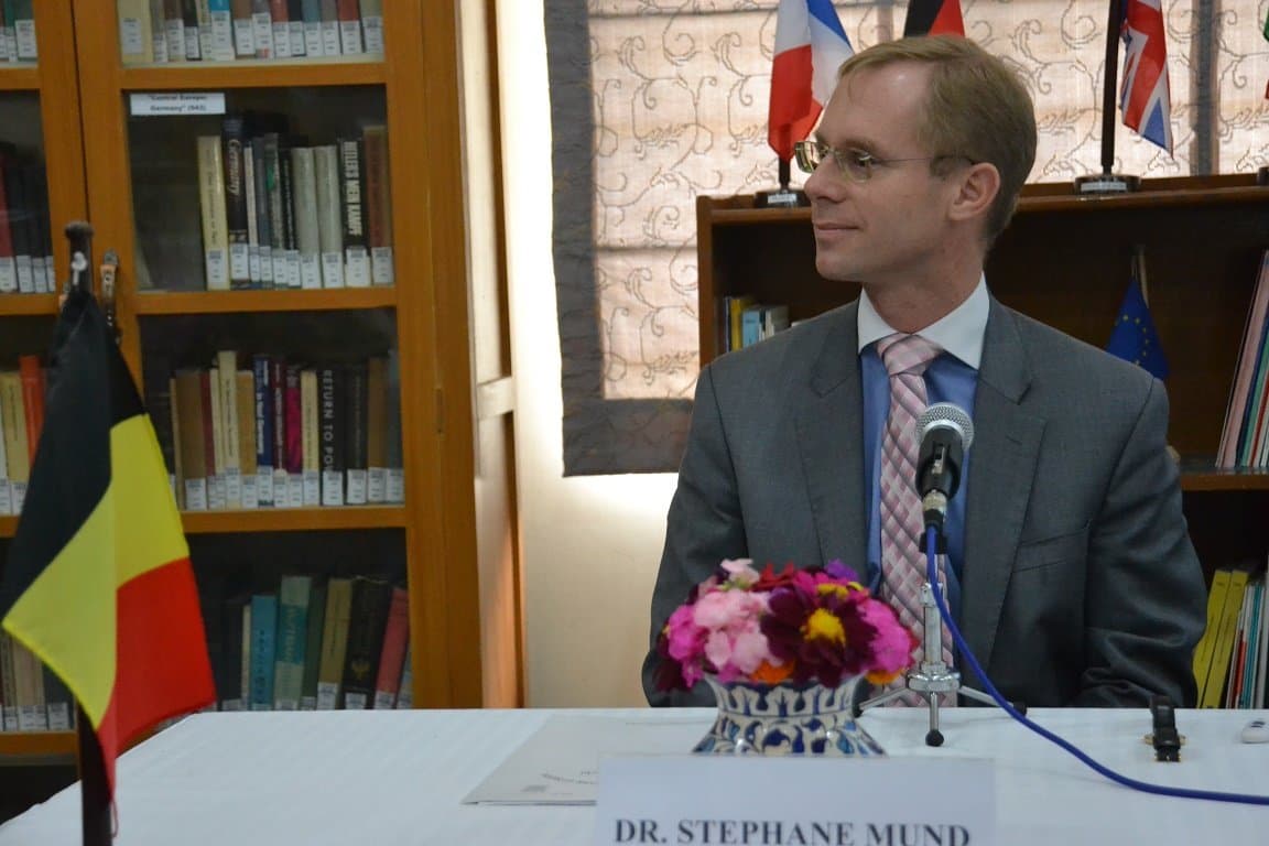 Lecture on "Belgium, a Country at the Heart of Europe, a Laboratory of the European Construction" by Dr. Stephane Mund, Deputy Head of Mission, Embassy of Belgium, Islamabad